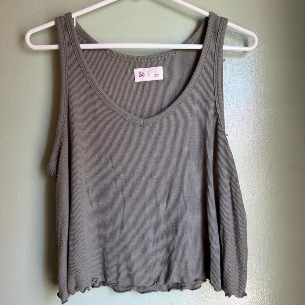 So-clothing Women's Green and Grey Vest